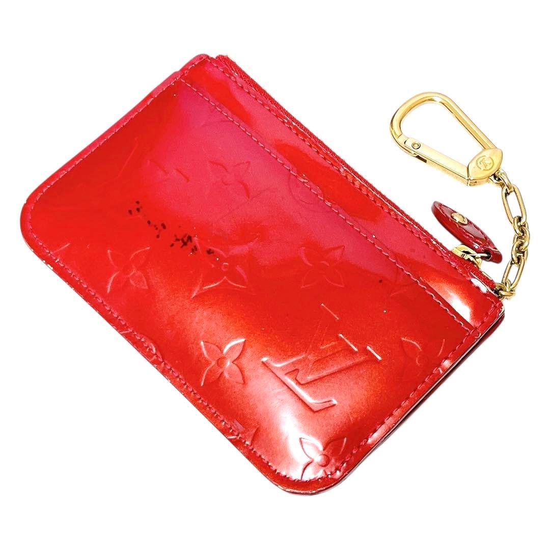 ルイヴィトン ヴェルニ ポシェットクレ ワイン CA3089 キーケース