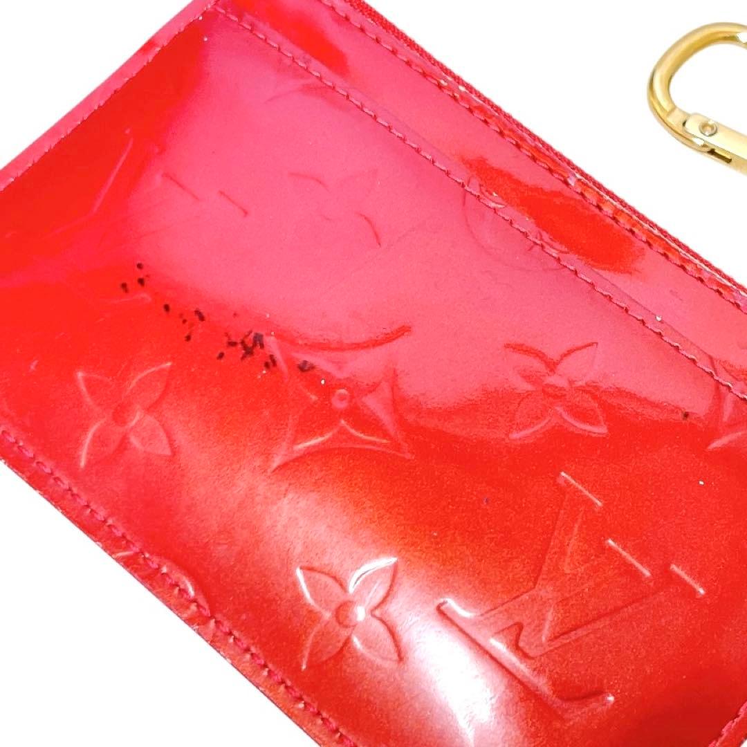 ルイヴィトン ヴェルニ ポシェットクレ ワイン CA3089 キーケース