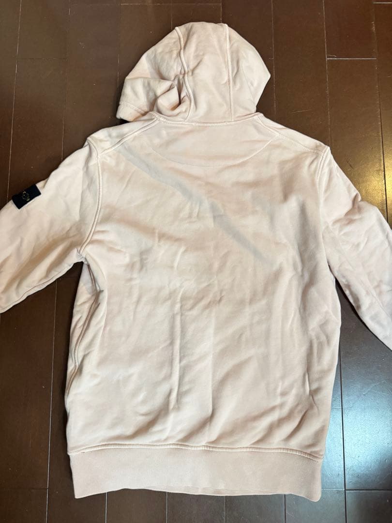 Stone  ピンク フード付きパーカー