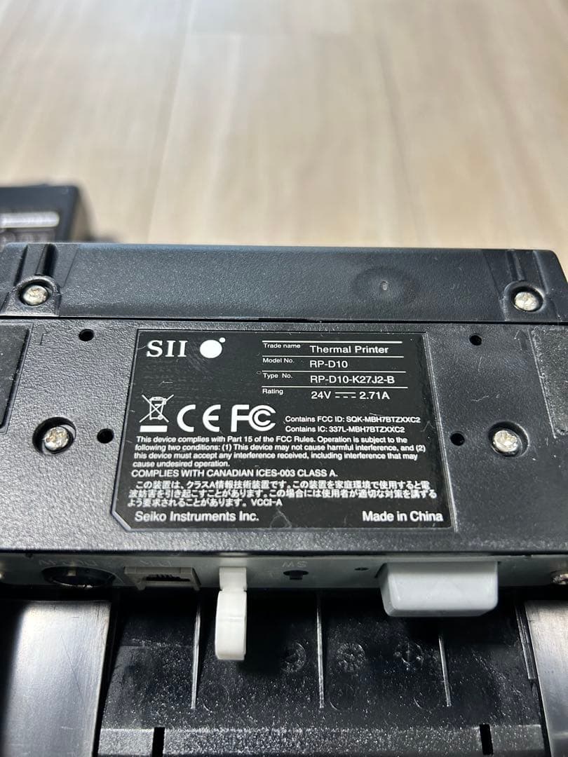 セイコーインスツル SⅡ RP-D10レシートプリンター AirPay対応