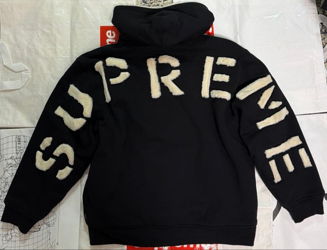 トップス Supreme Faux Fur Lined Zip Up Hoodie L