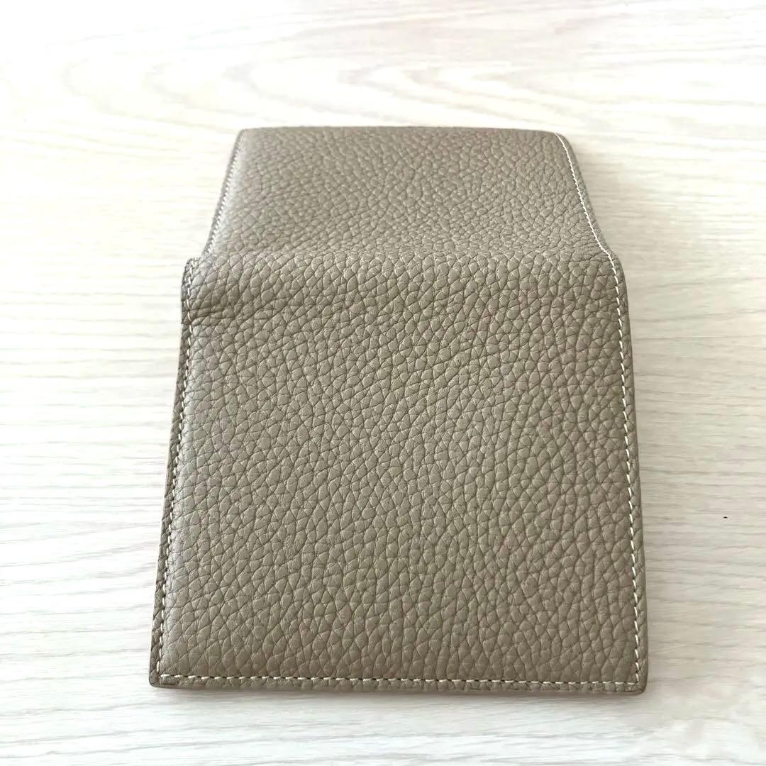 美品　BONAVENTURA 二つ折り財布　グレージュ　ピンク　バイカラー