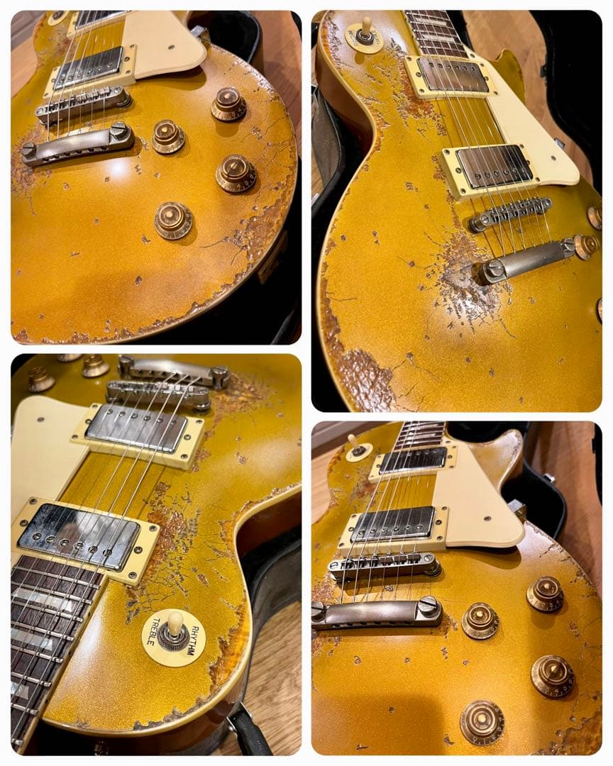 ハードエイジド レスポールゴールドトップレプリカ/オイルコンデンサー搭載
