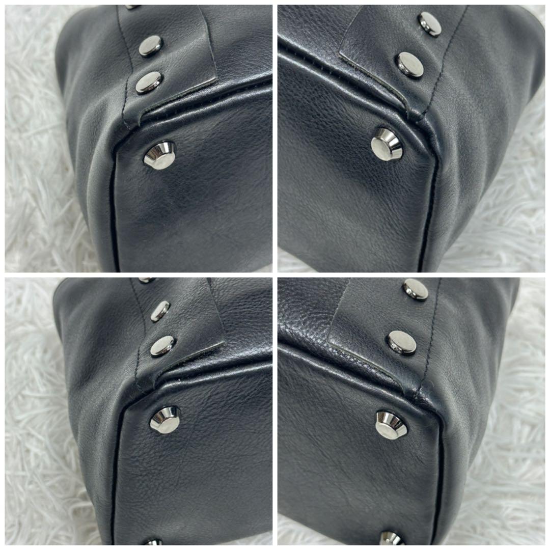 【ヴィヴィアンウエストウッド】ヌーロック オーブ ハンドバッグ スタッズ レザー