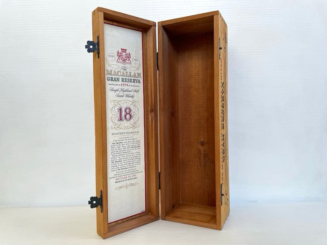 【レア】マッカラン グランレゼルバ 18年 1979年1997年 空箱 木箱