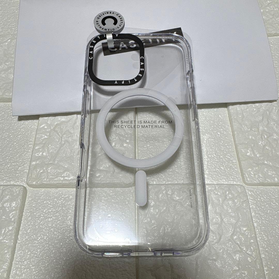 正規品 casetify iPhone16 インパクトクリアケースMagSafe