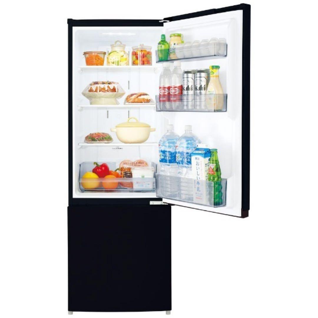 東芝　冷蔵庫 BSシリーズ セミマットブラック GR-T15BS-K