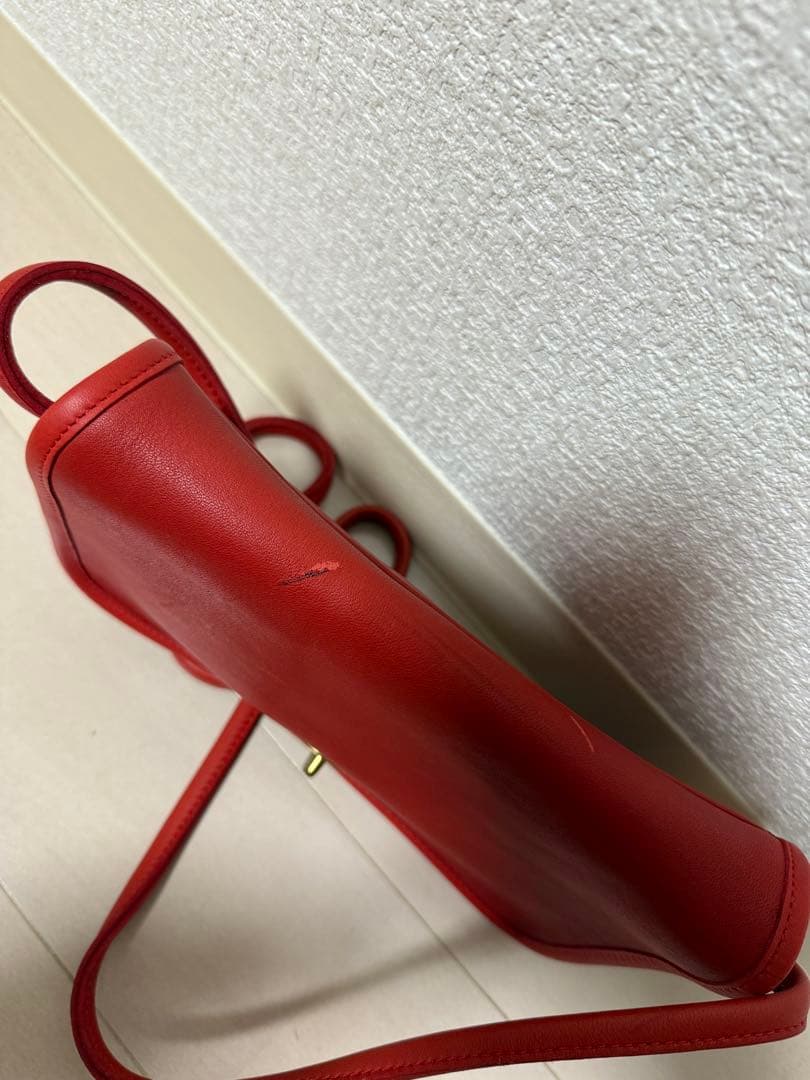 希少 オールドコーチ coach ターンロック ショルダー ミニ 0941 赤