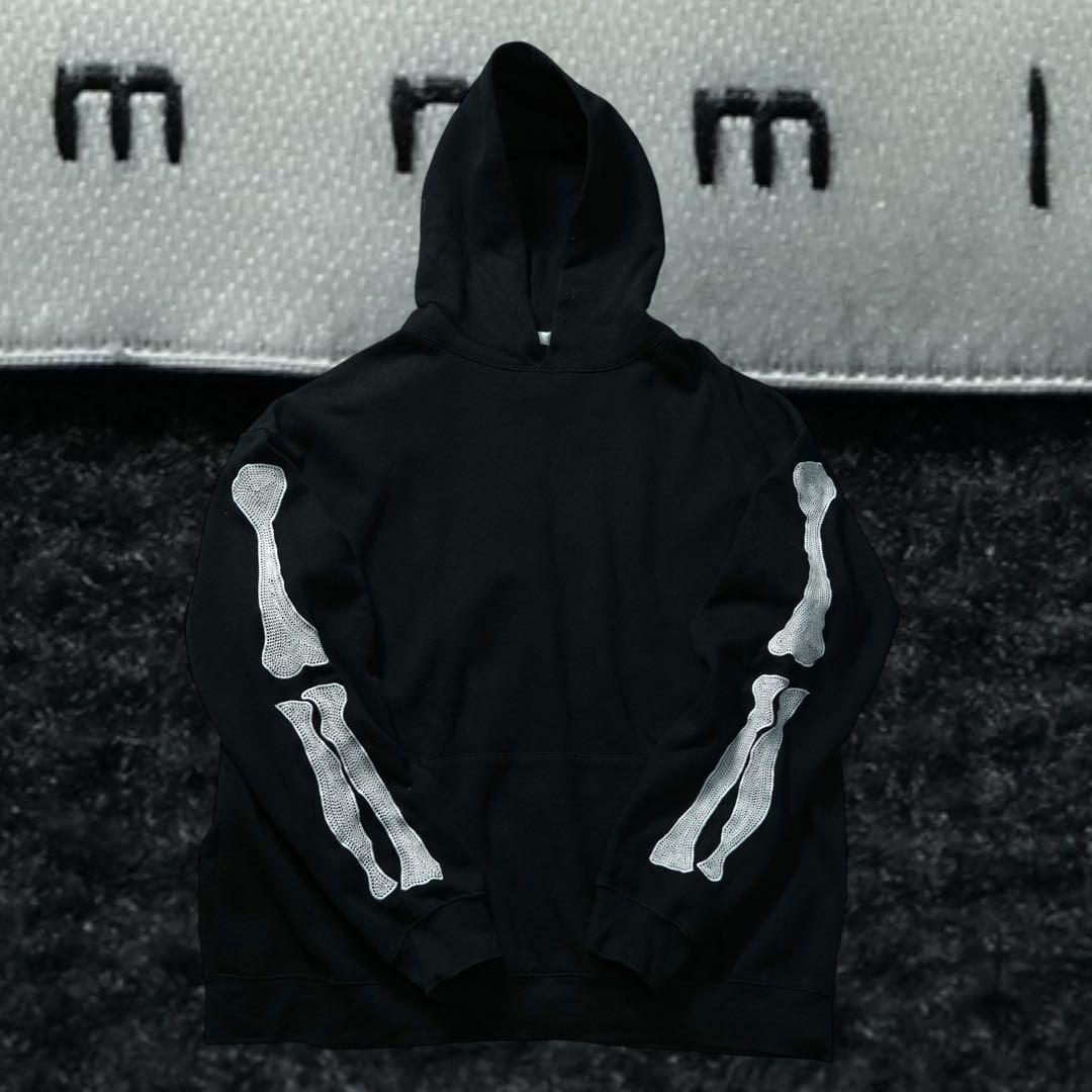 ポ*ー様 【激レア】mnml skeleton hoodie bone 刺繍 u