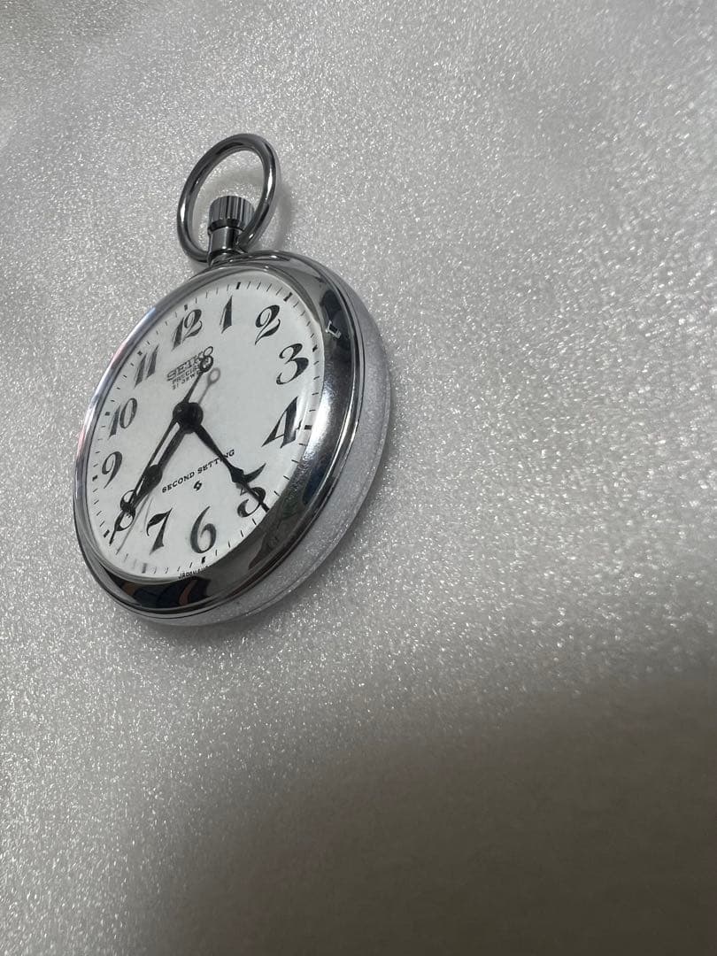 SEIKO 懐中時計　鉄道時計　名鉄刻印　機械式時計。