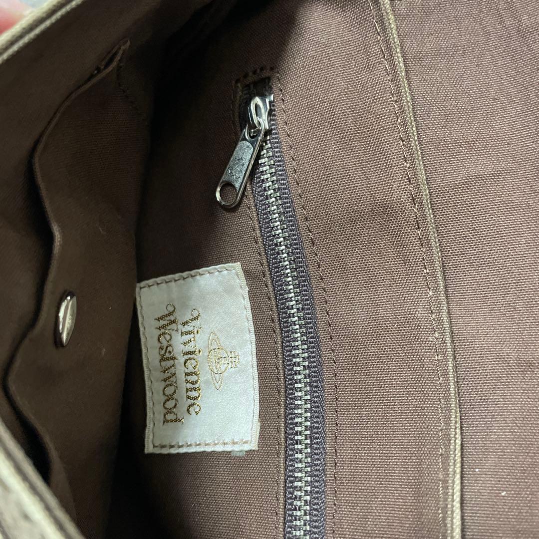 Vivienne Westwood ショルダーバッグ カーキキャンバス