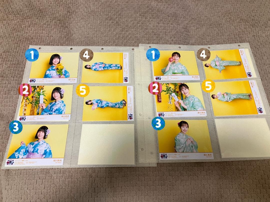22/7　ナナニジ　夏祭り2022　浴衣衣装　ブロマイド　バラ売り