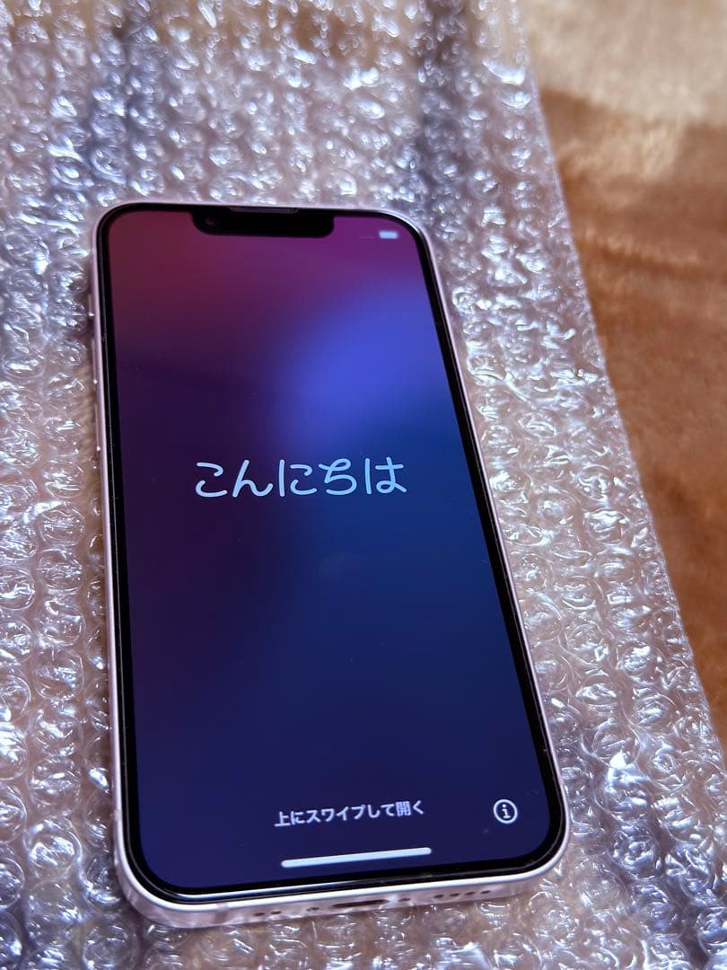 美品　iPhone13mini 256GB PINK クリアケース付き