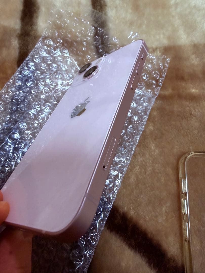 美品　iPhone13mini 256GB PINK クリアケース付き