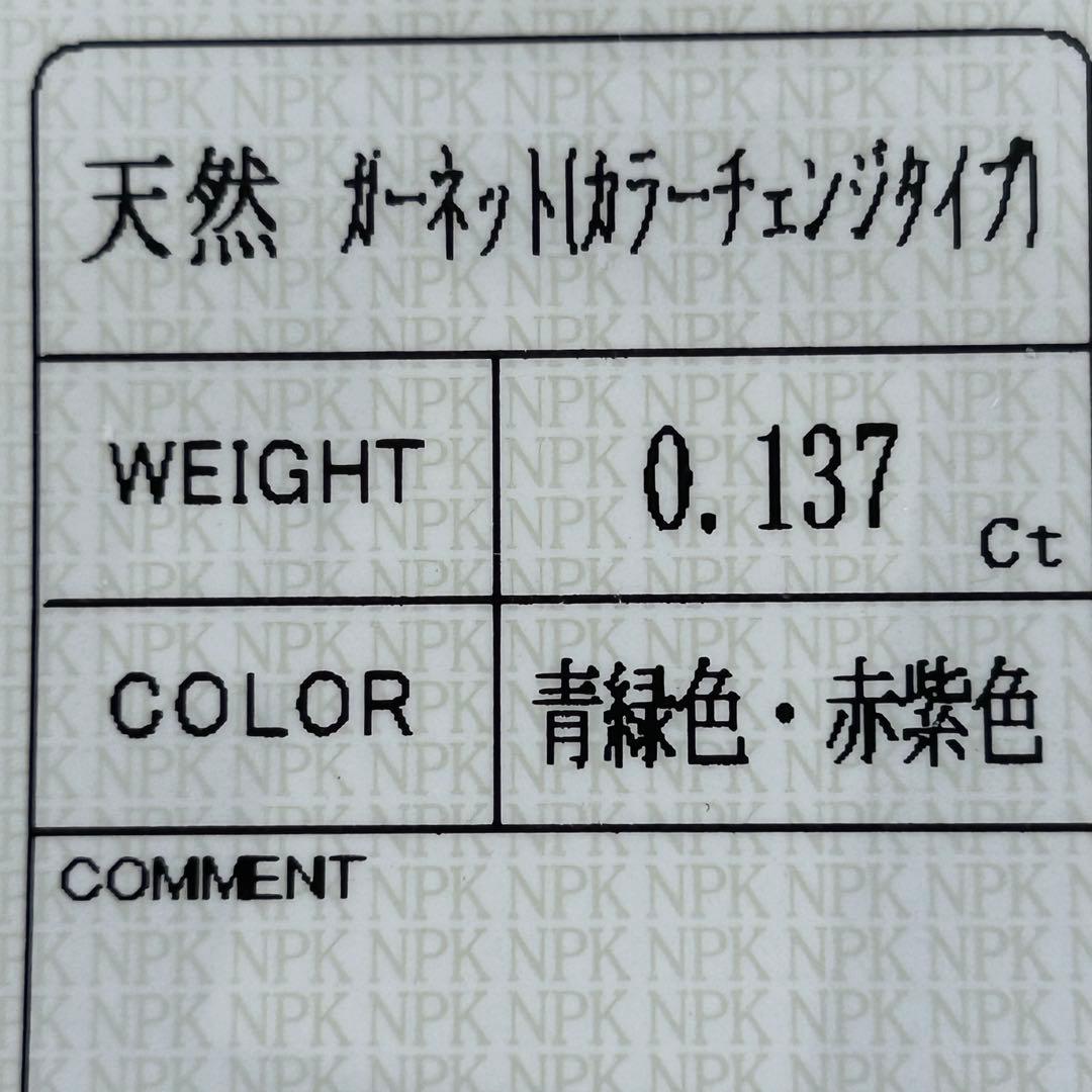 ベキリーブルーガーネットのK10ペンダントトップ ソーティング付き♪