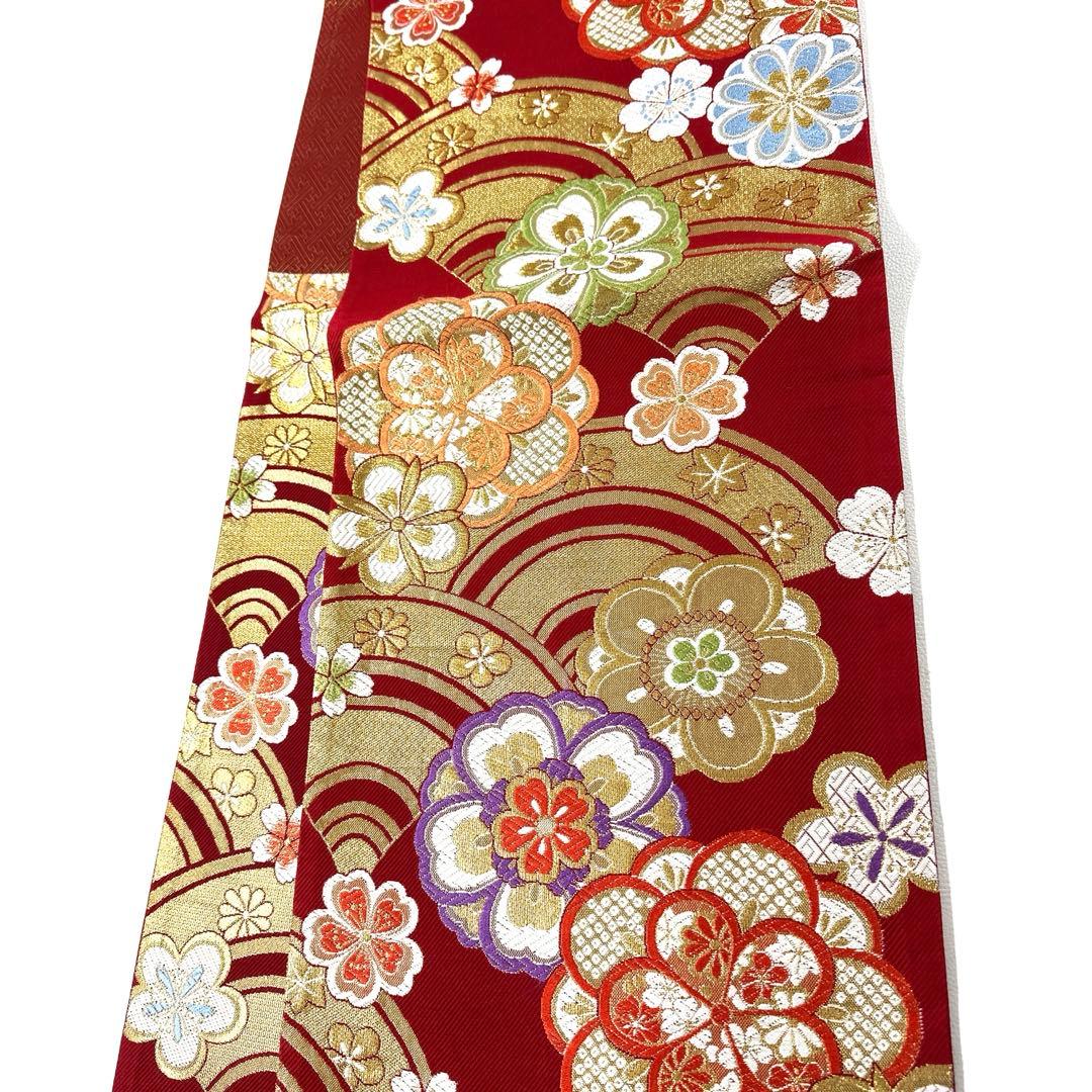 専用帯4900 4847 二点セット●交織 六通 袋帯