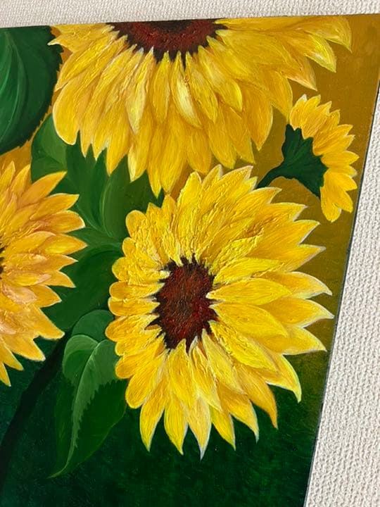 絵画｜油絵｜Sunflowers｜ひまわり｜Interior art