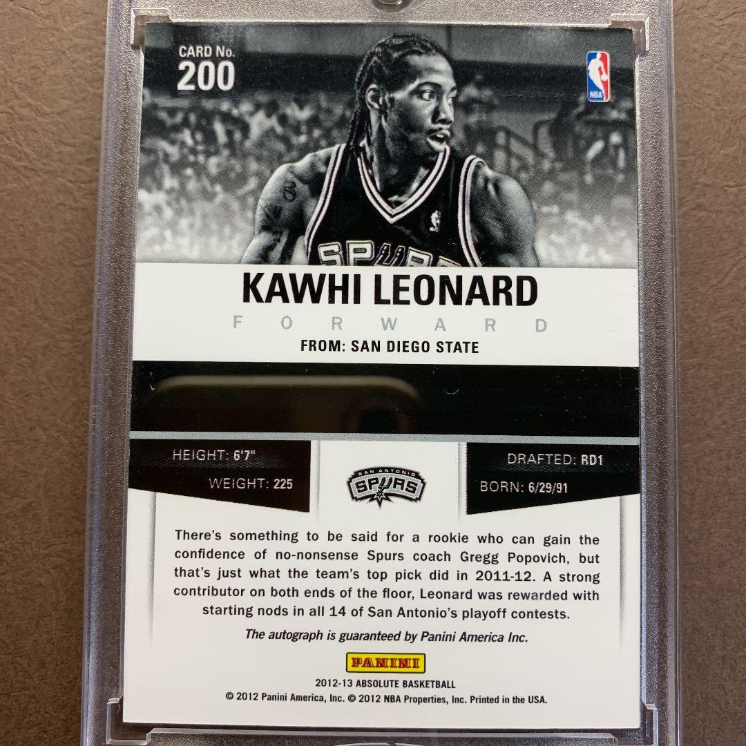 2012-13 Panini カワイ レナード ルーキー 直筆サインカード RC