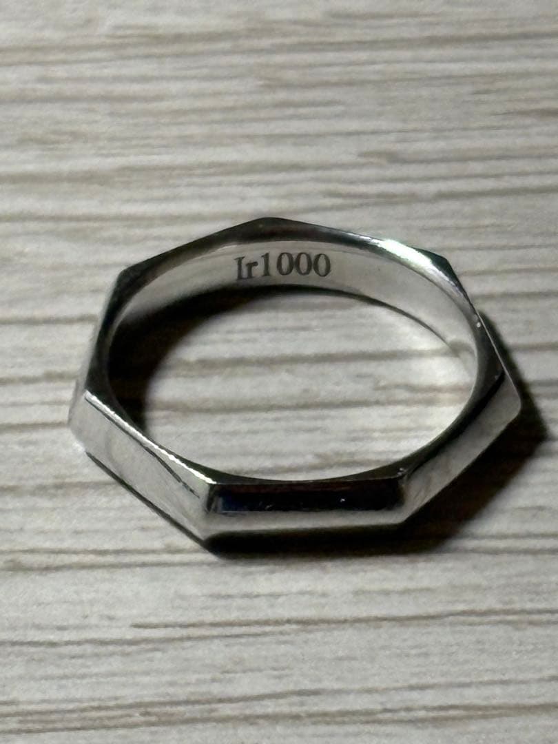 Ir1000 イリジウム 指輪 10号リング 5.539g 希少素材 貴金属