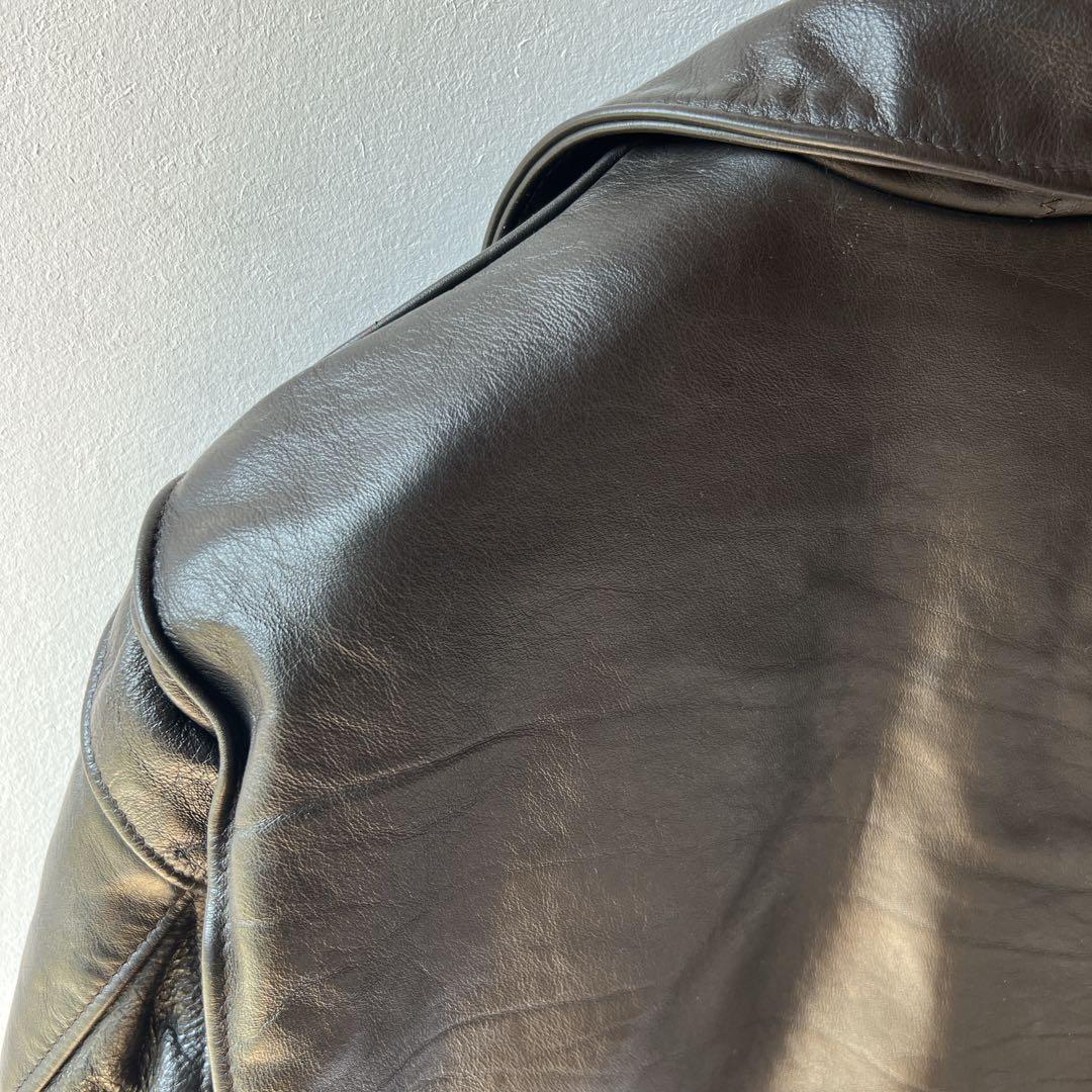 希少✨schott 襟付ライダースジャケット 652H ホースハイド　38 馬革