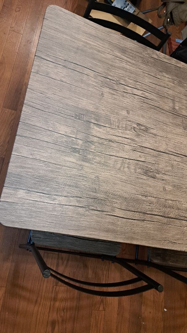 ダイニングテーブルと椅子4脚セット 120㎝×70㎝ ブラウン 木目調 4人掛け