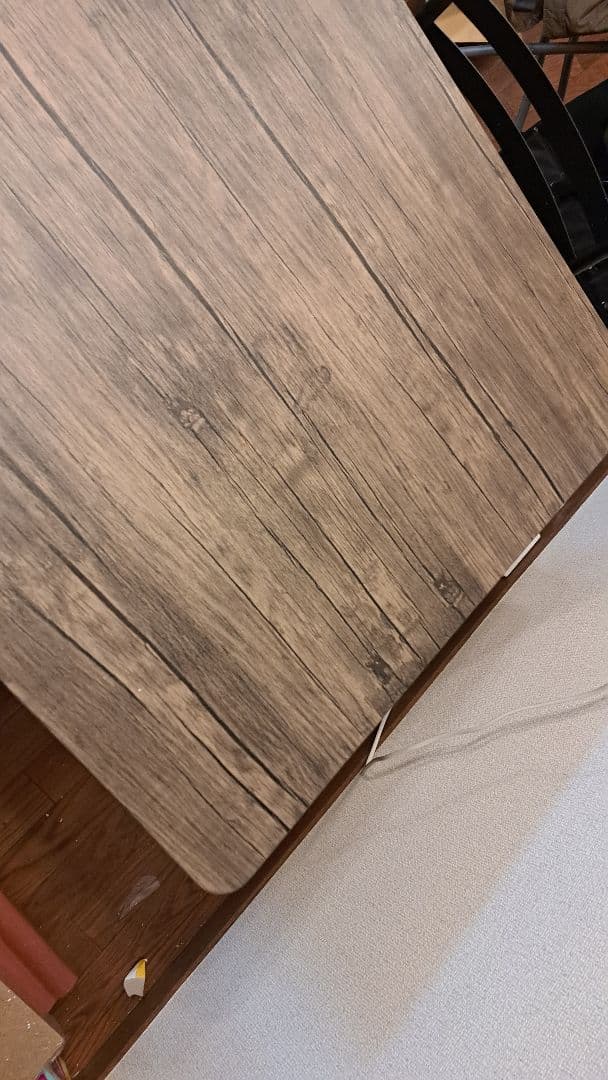 ダイニングテーブルと椅子4脚セット 120㎝×70㎝ ブラウン 木目調 4人掛け