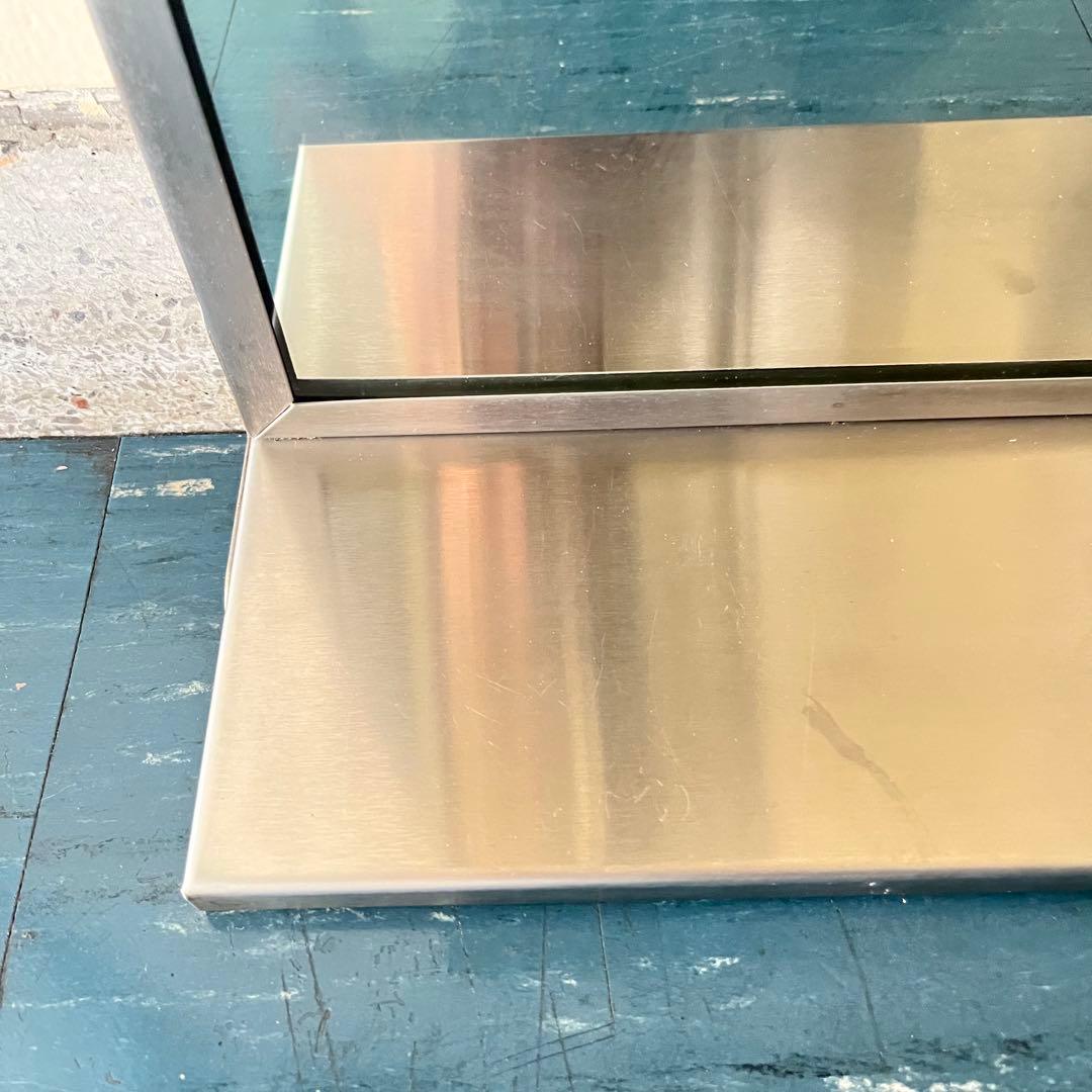 パシフィックファニチャーサービス／ステンレス スチール フレーム ミラー／中古