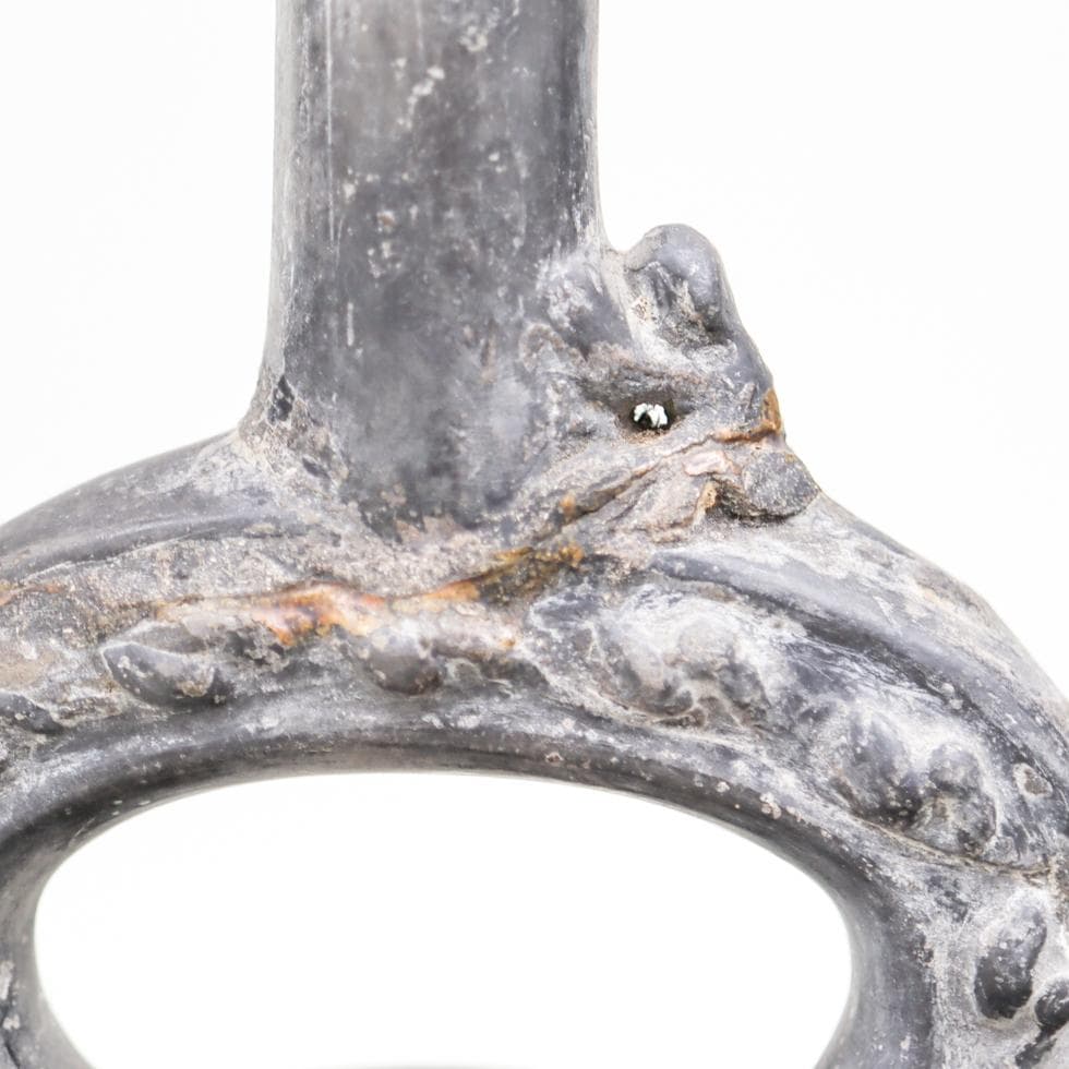 チムー文化 Chimu ペルー アンデス土器 鐙口壺