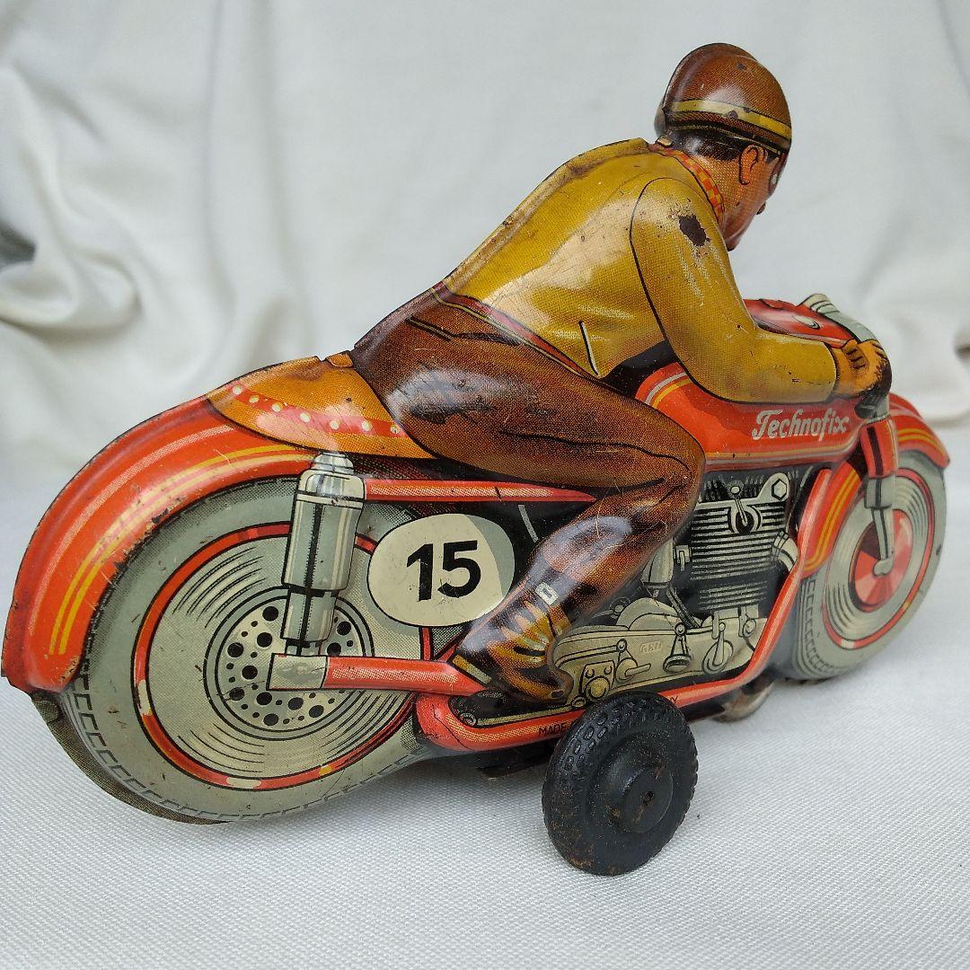 アメリカ占領下ドイツ製 ブリキ オートバイ バイク レトロ ビンテージ 古い