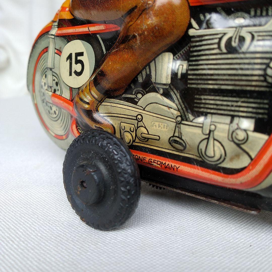 アメリカ占領下ドイツ製 ブリキ オートバイ バイク レトロ ビンテージ 古い