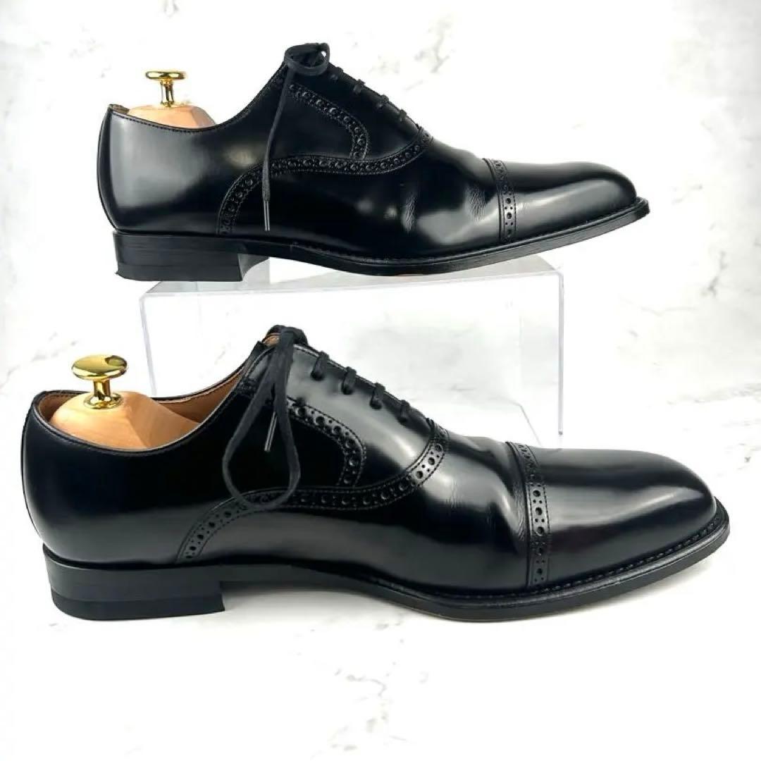 美品 リーガル ビジネスシューズ 122R ストレートチップ 26cm 黒