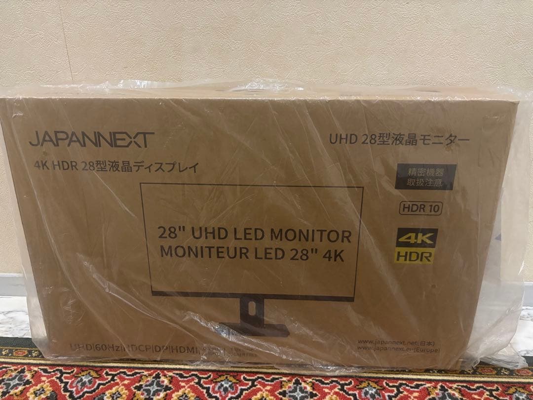 JAPANNEXT 28型 IPS 4K液晶モニター