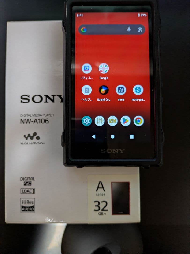 SONY NW-A106 ウォークマン 32GB レッド　保護ケース付