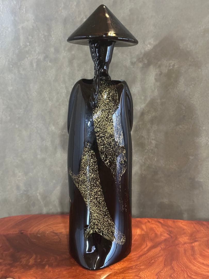 「Seguso Murano」黒いガラス製　置物