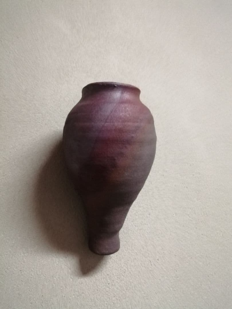 古美術品　時代　掛花入　南蛮蓑文虫　南蛮花入　南蛮粽花入　茶道具　古陶　骨董