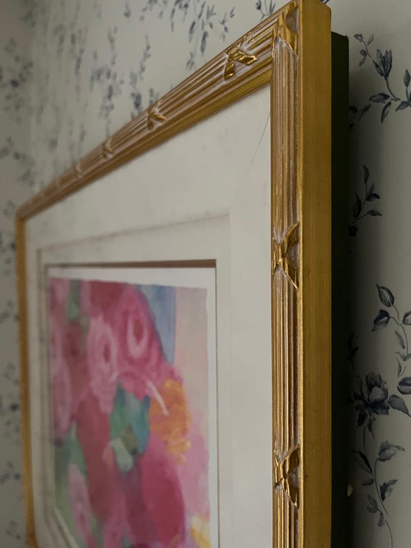 額入り版画　66×56 ジニー・キム　限定55枚　額装済　サイン、ED、証明書付