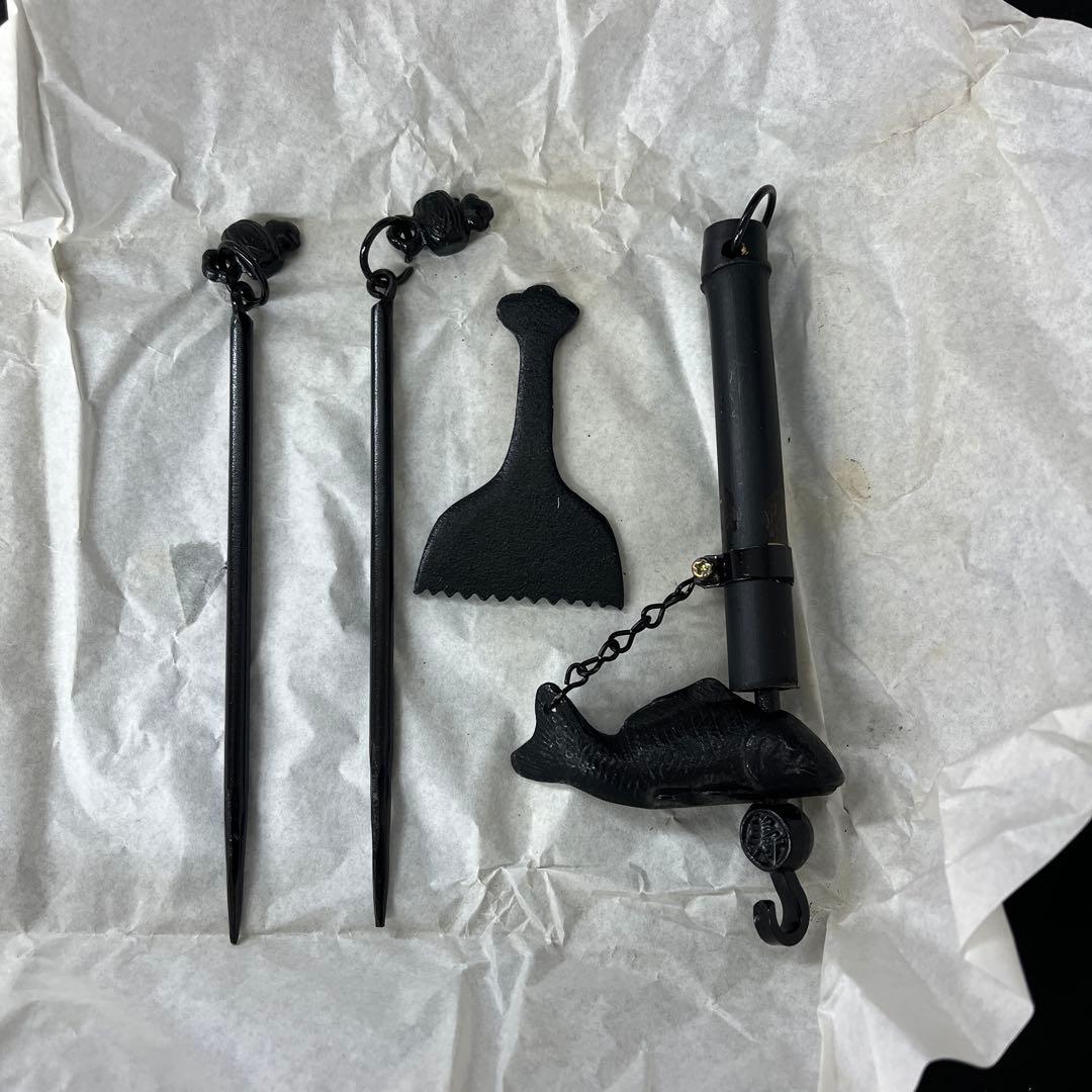 新品　未使用　囲炉裏大　南部鉄器　いろり　置物　インテリア　装飾品