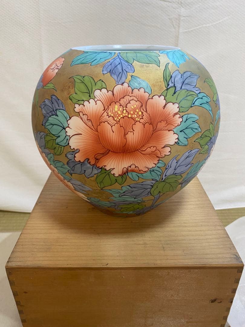 【希少＊限定品】肥前有田焼 文右エ門 飾壺・花入