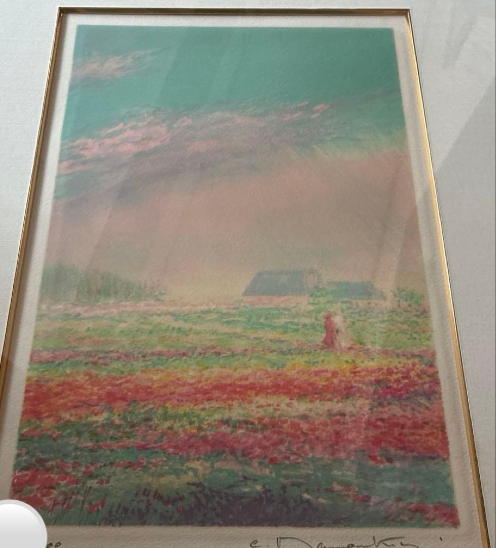 クロード・マヌキアン　反射光　大きなリトグラフ