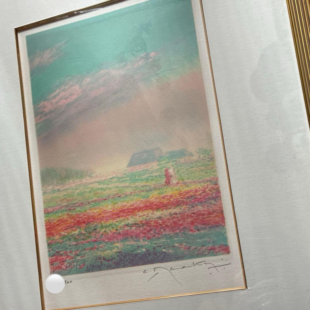 クロード・マヌキアン　反射光　大きなリトグラフ