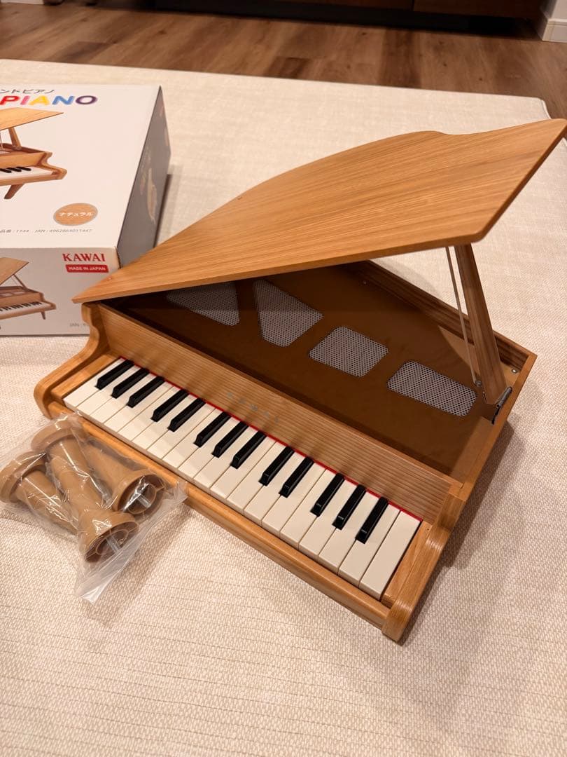 【美品】河合 KAWAI グランドピアノ ミニピアノ ナチュラル