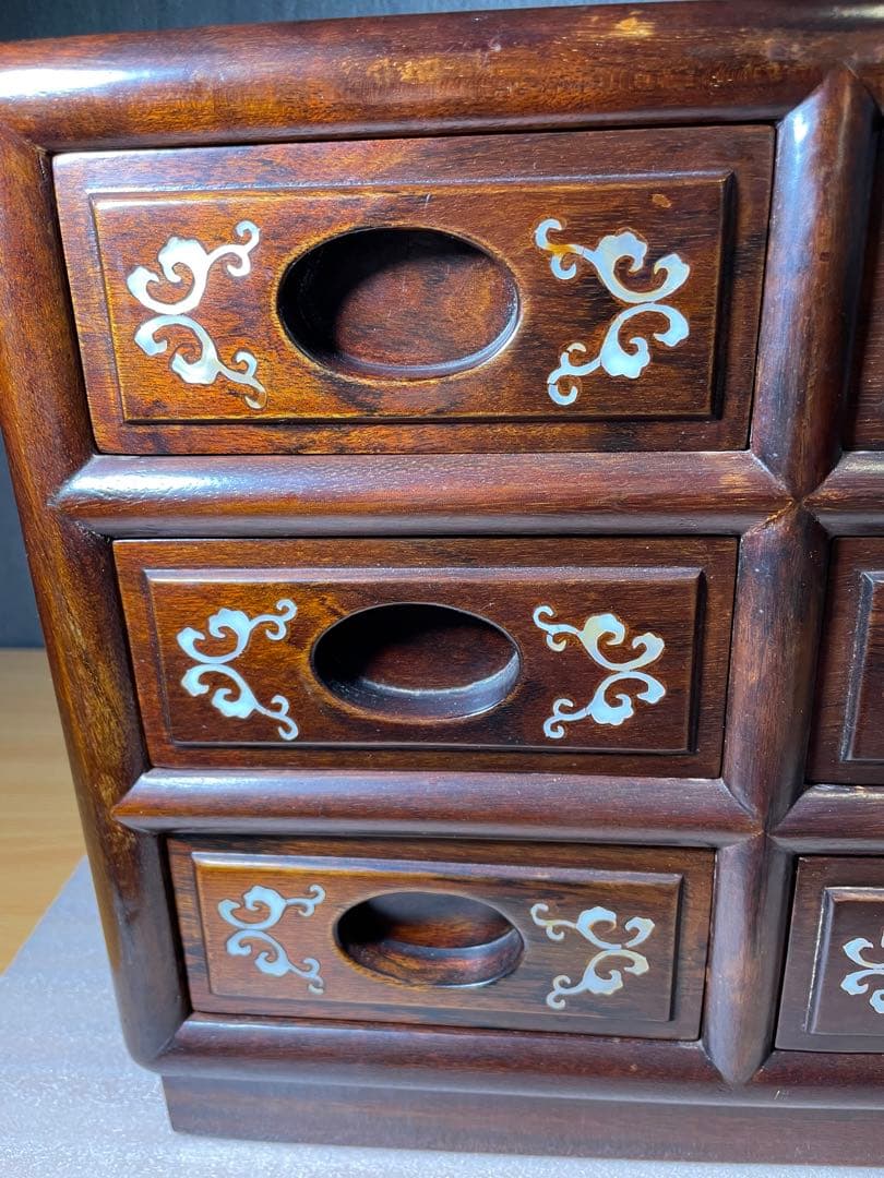 中国美術 螺鈿細工 引き出し　収納