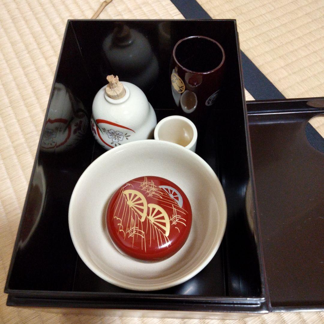茶箱セット　美品　溜塗筋目　利休茶箱