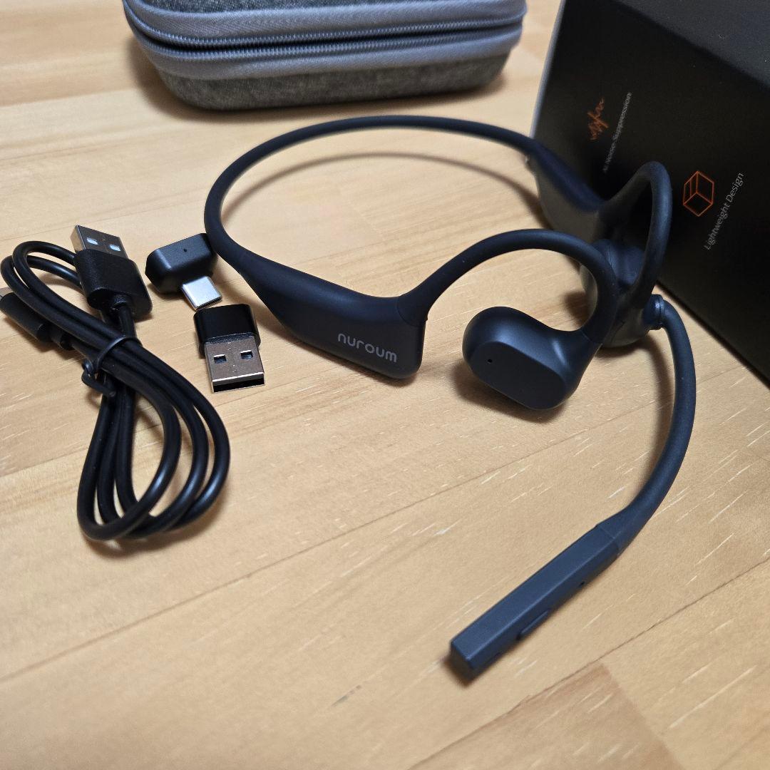 ヘッドホン nuroum Open Ear Pro2 Bluetooth Earphone