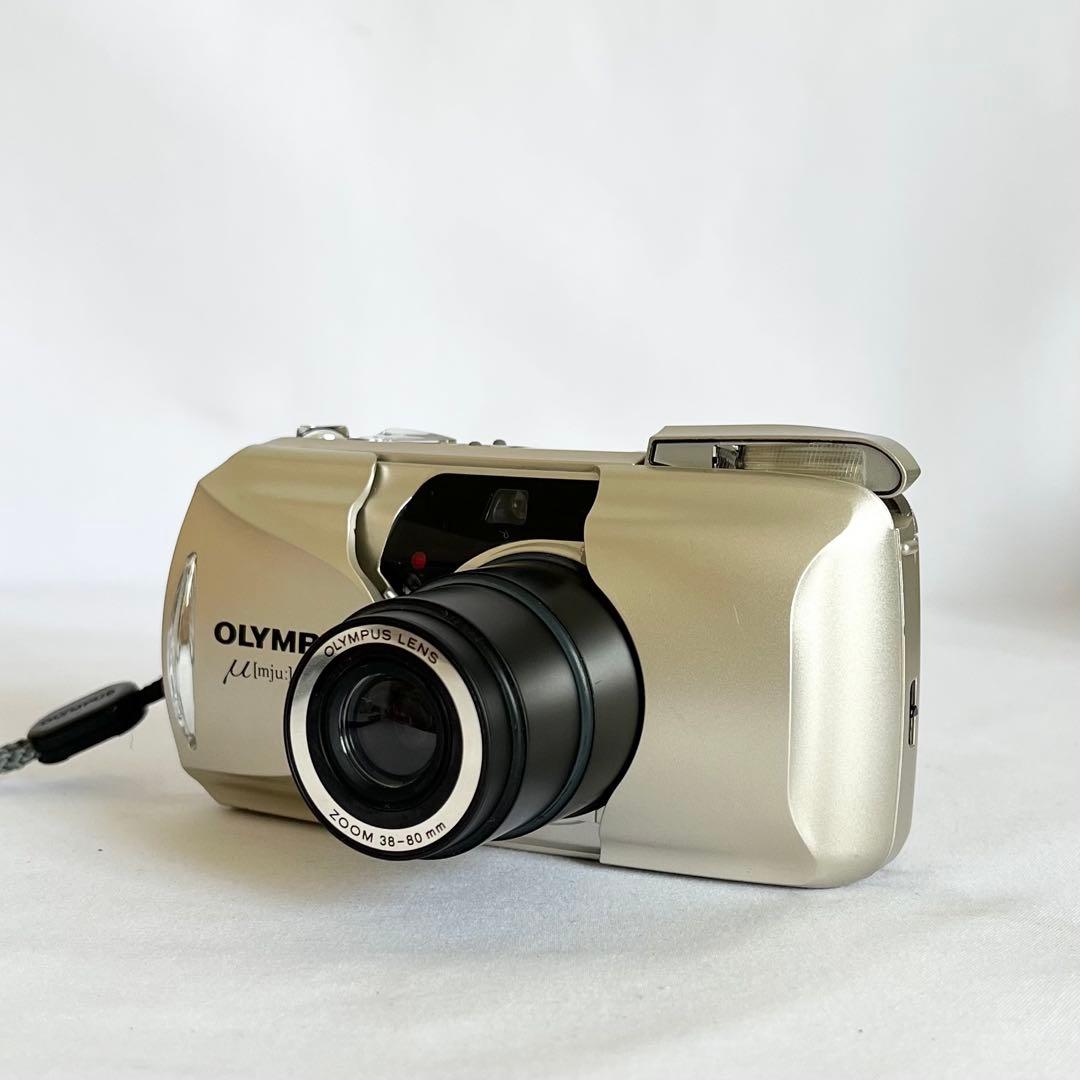 【完動品】OLYMPUS μ-Ⅱ zoomフィルムカメラ 動作確認済み