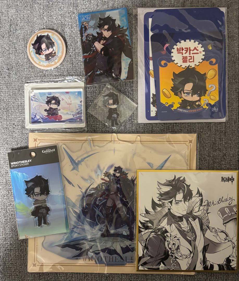 原神　リオセスリ　アメリカ　特典　公式　アクリルスタンド　まとめ売り