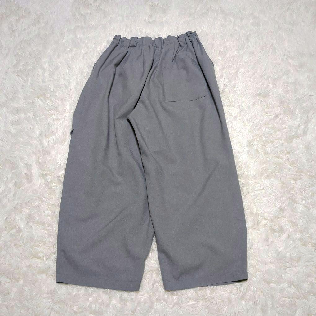極美品✨mizuiro ind ワイドカーゴパンツ グレー 2024モデル