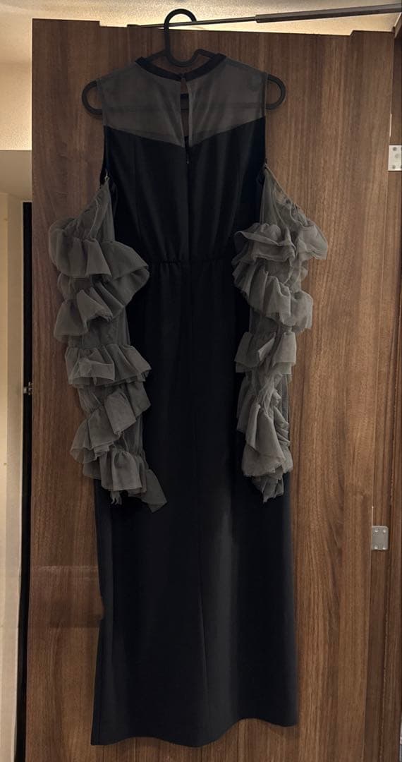 【美品】ANDRESD detached sleeve dress ブラック M