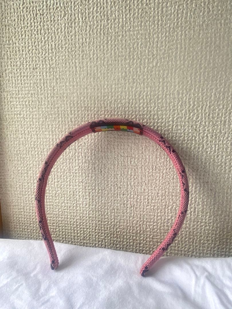 GUCCI GGロゴ カチューシャ　ピンク