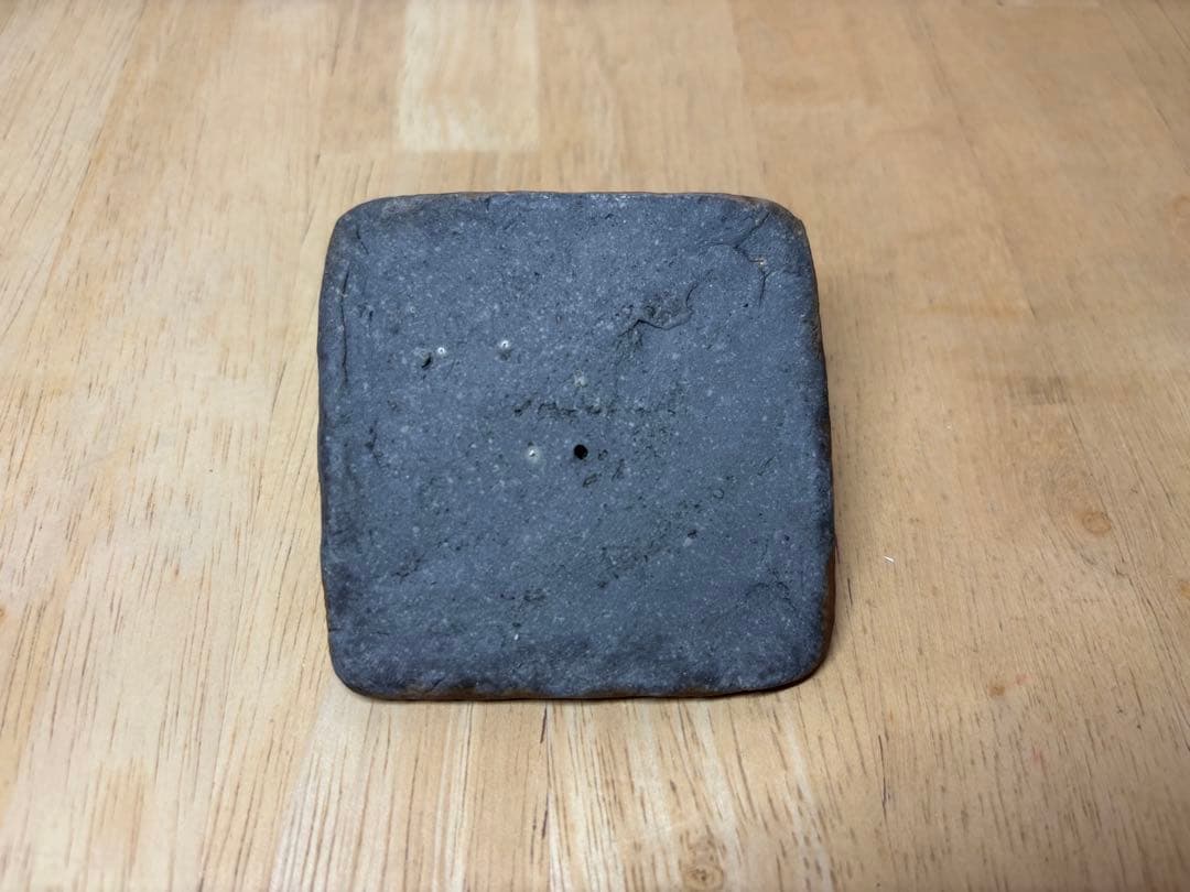 ㊷備前焼 宝瓶 登り窯 蟹(かに)とタニシ(貝)手びねり4角 急須